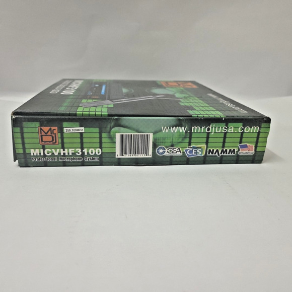 MR DJ MICVHF3100 Wireless Dual-Channel Handheld design Microphone System - Picture 4 of 7